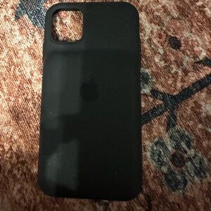 iPhone 11 Black Silicone Apple Charging Case